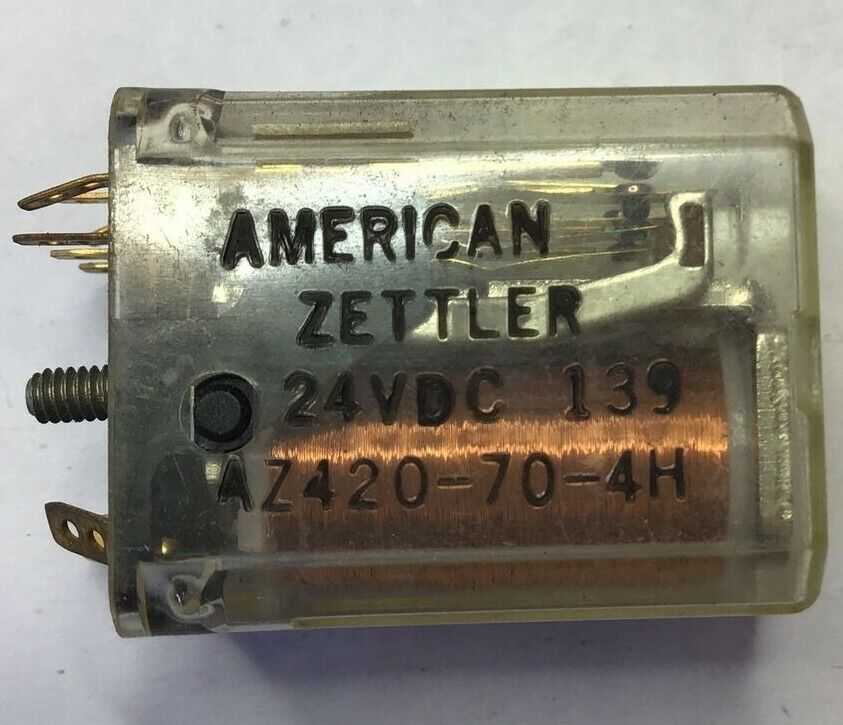 AMERICAN ZETTLER AZ420-70-4H 24VDC RELAY***LOTOF5****