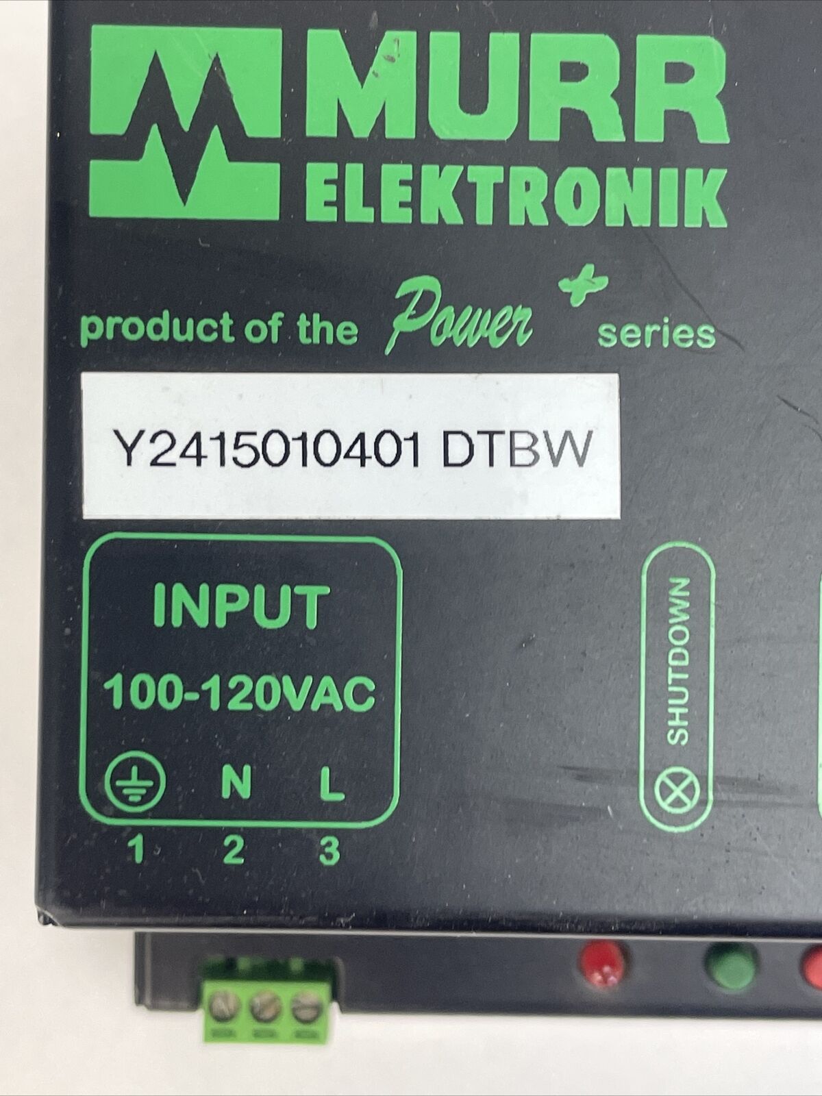 MURR ELEKTRONIK Y2415010401 DTBW SWITCHING MODE POWER SUPPLY MPS10-110/24 SINGLE