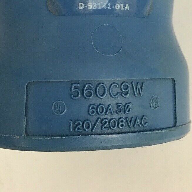 HUBBELL 560C9W PIN&SLEEVE 60AMP 120/308VAC