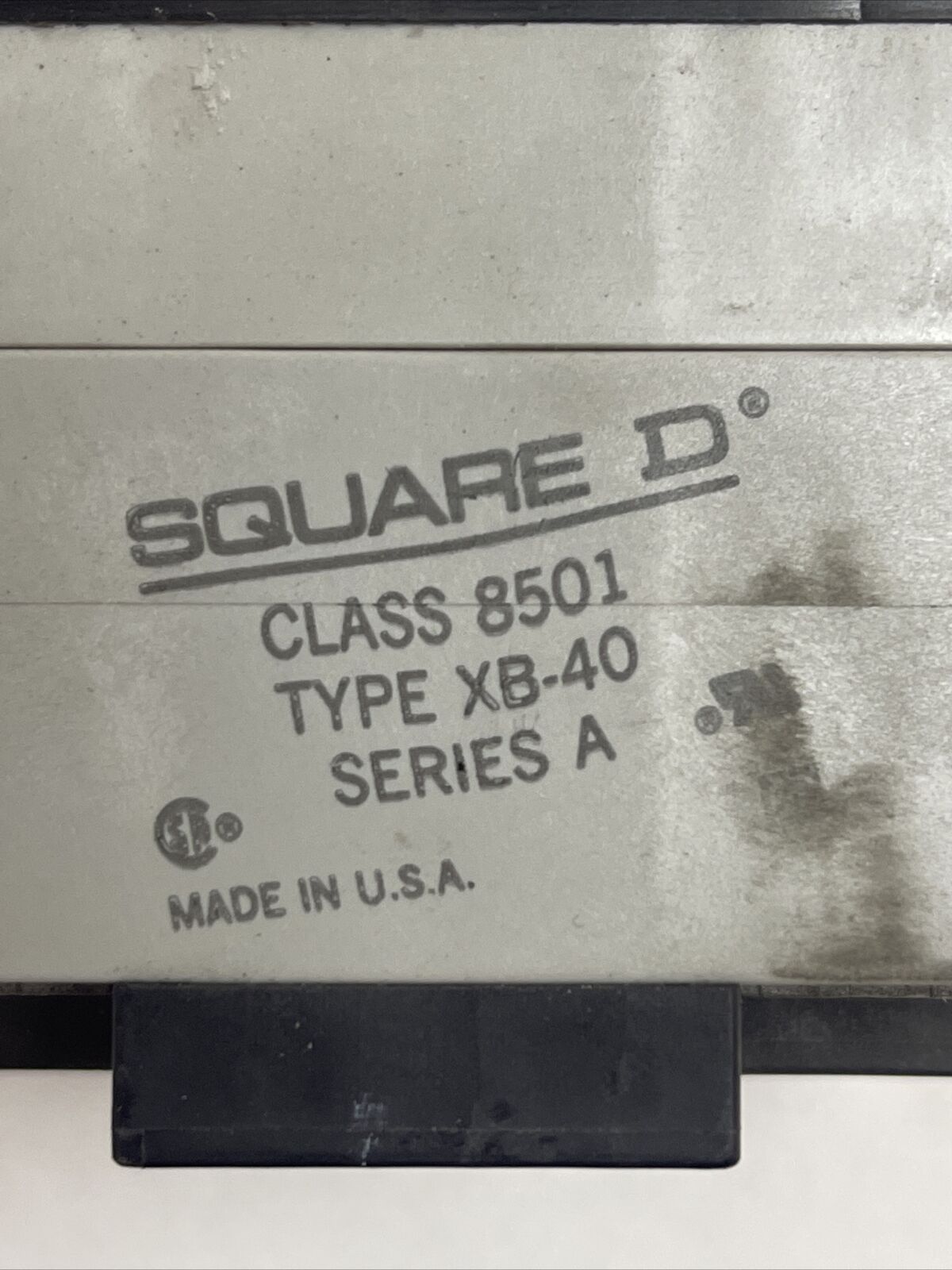 SQUARE D CLASS 8501 TYPE XB-40 INDUSTRIAL CONTROL RELAY FORM MV SERIES A