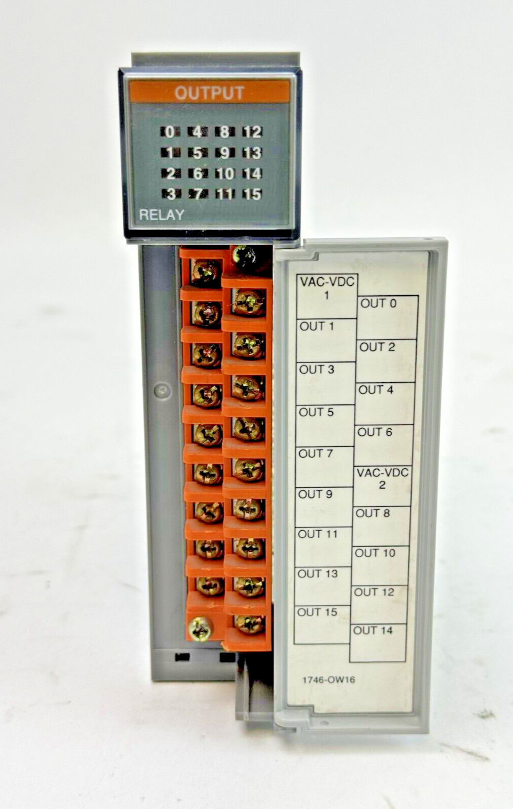 ALLEN-BRADLEY - 1746-OW16 SER. D FW N/A - SLC 500 OUTPUT MODULE