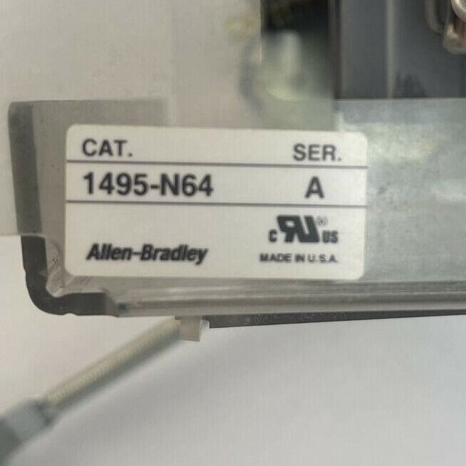 ALLEN BRADLEY DISCONNECT SWITCH 1494V-DS60 SER D 600VAC 250VDC 60A 15HP 1494V-FS
