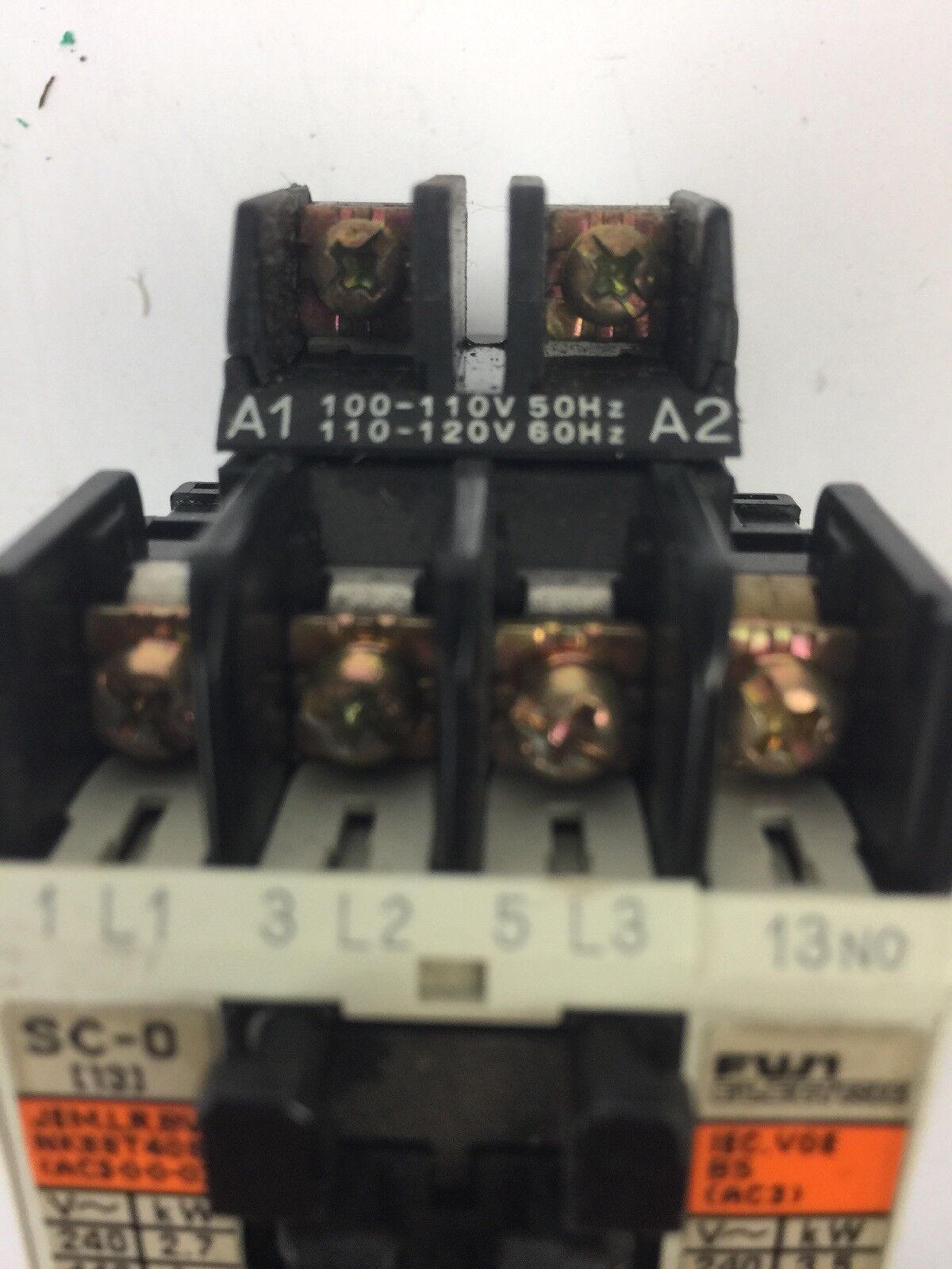 FUJI ELECTRIC 4NC0F0 TYPE SC-0 CONTACTOR 4NK0AN TYPE TK-0N OVERLOAD RELAY