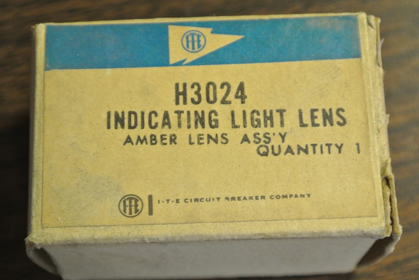 I-T-E H3024 - INDICATING LIGHT LENS - AMBER - NEW SURPLUS