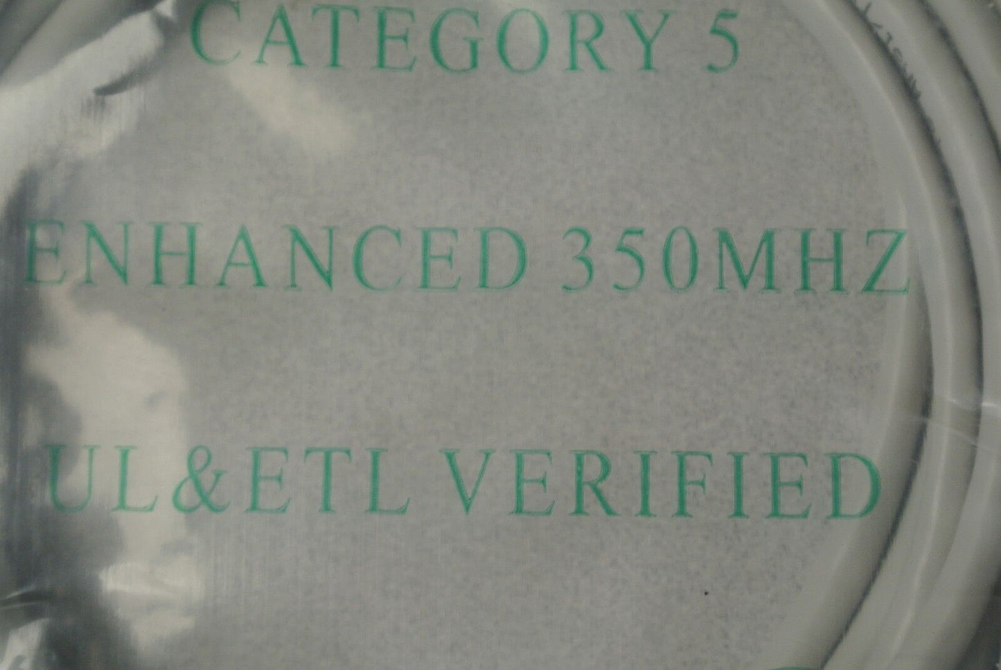 10-FT CATEGORY 5 ENHANCED 350MHz UL & ETL VERIFIED PATCH CABLE ANSI/TIA-568-C.2