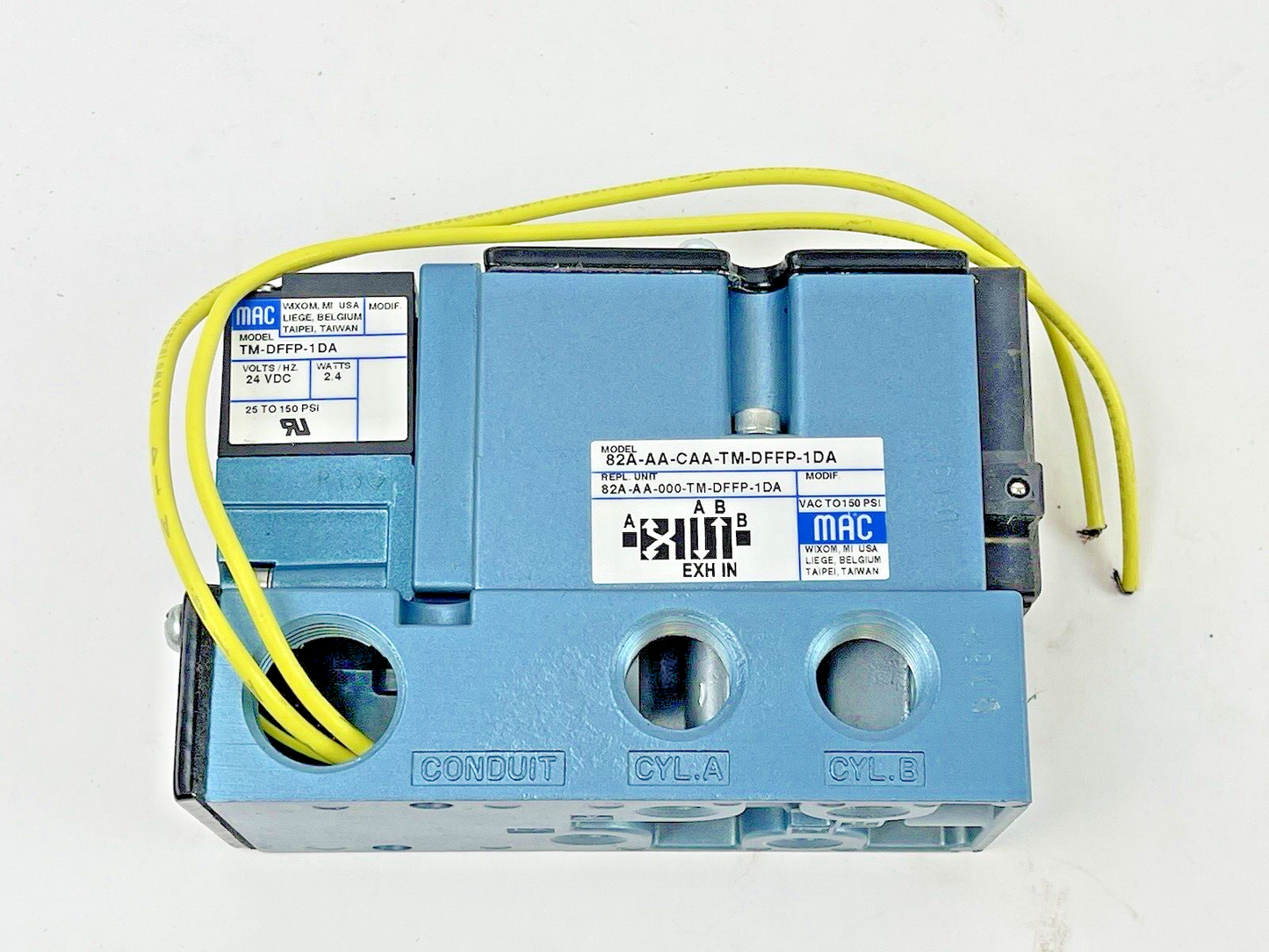 MAC - 82A-AA-CAA-TM-DFFP- 1DA - SOLENOID PILOT VALVE WITH BALANCED POPPET -24VDC