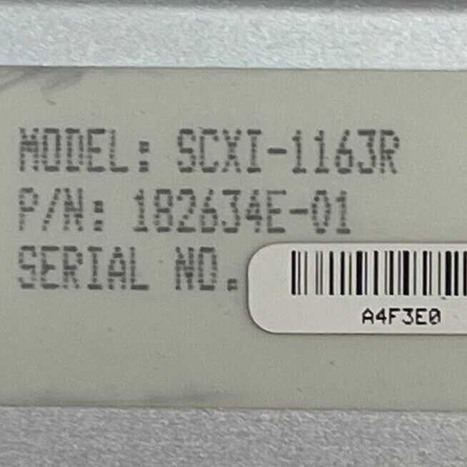 NATIONAL INSTRUMENTS SCXI-1163R 32-CHANNEL SOLID-STATE RELAY 300V