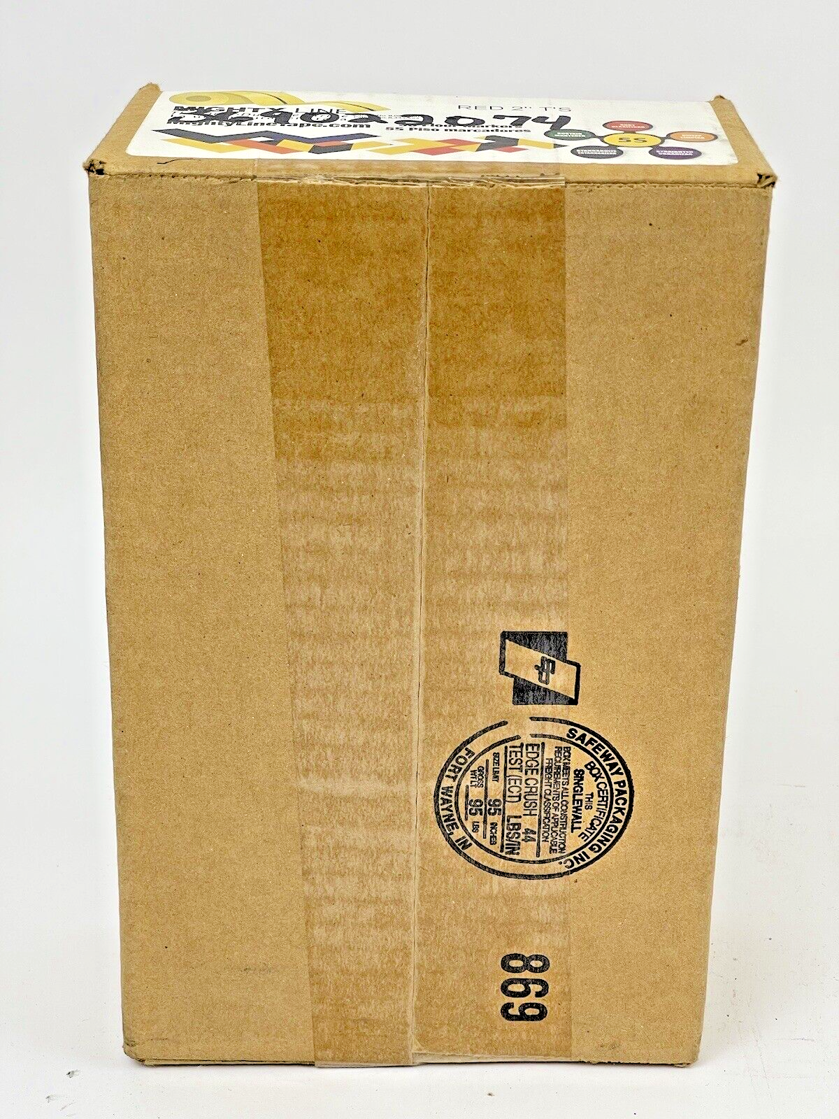 MIGHTY LINE TAPE - RED T - BOX of 100 - INDUSTRIAL TAPE - T's - 6"X6"X2"