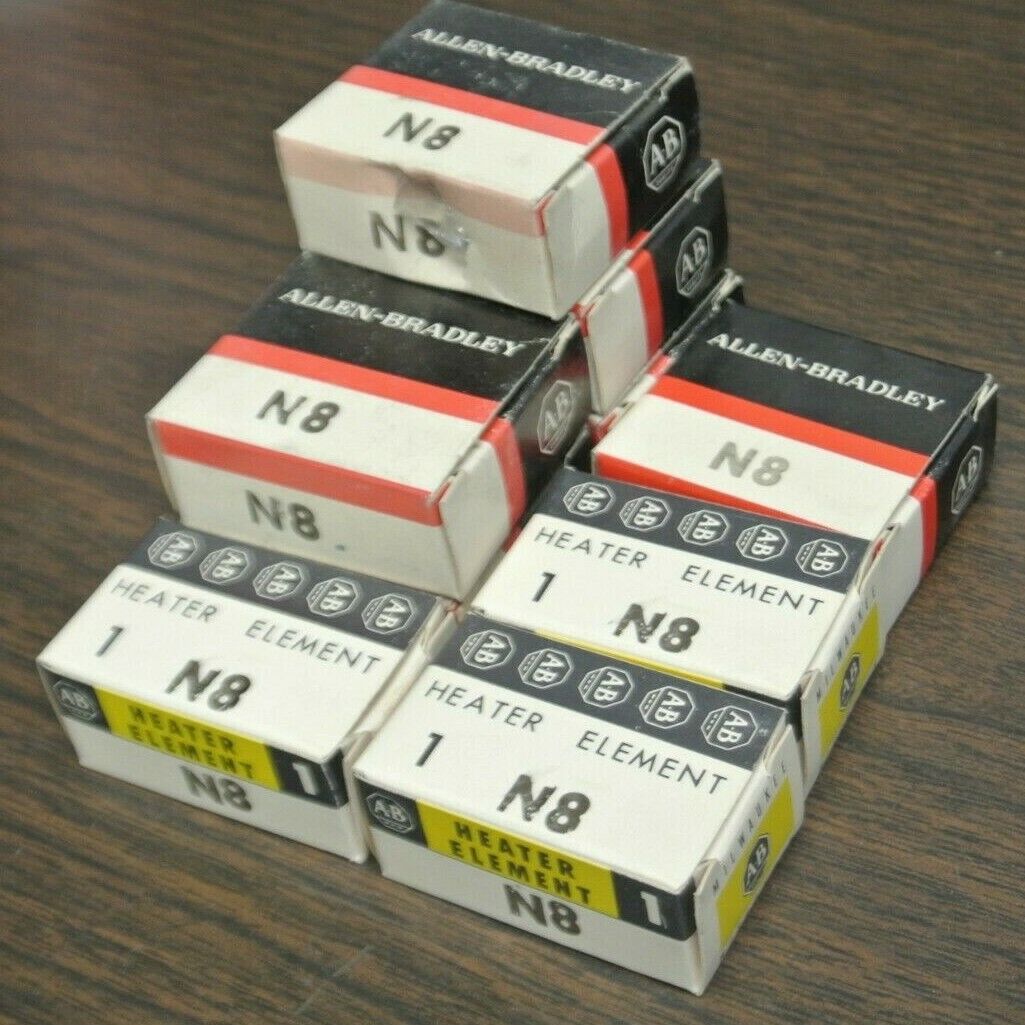 LOT of 9 / ALLEN-BRADLEY N8 THERMAL OVERLOAD HEATER ELEMENTS / NEW SURPLUS