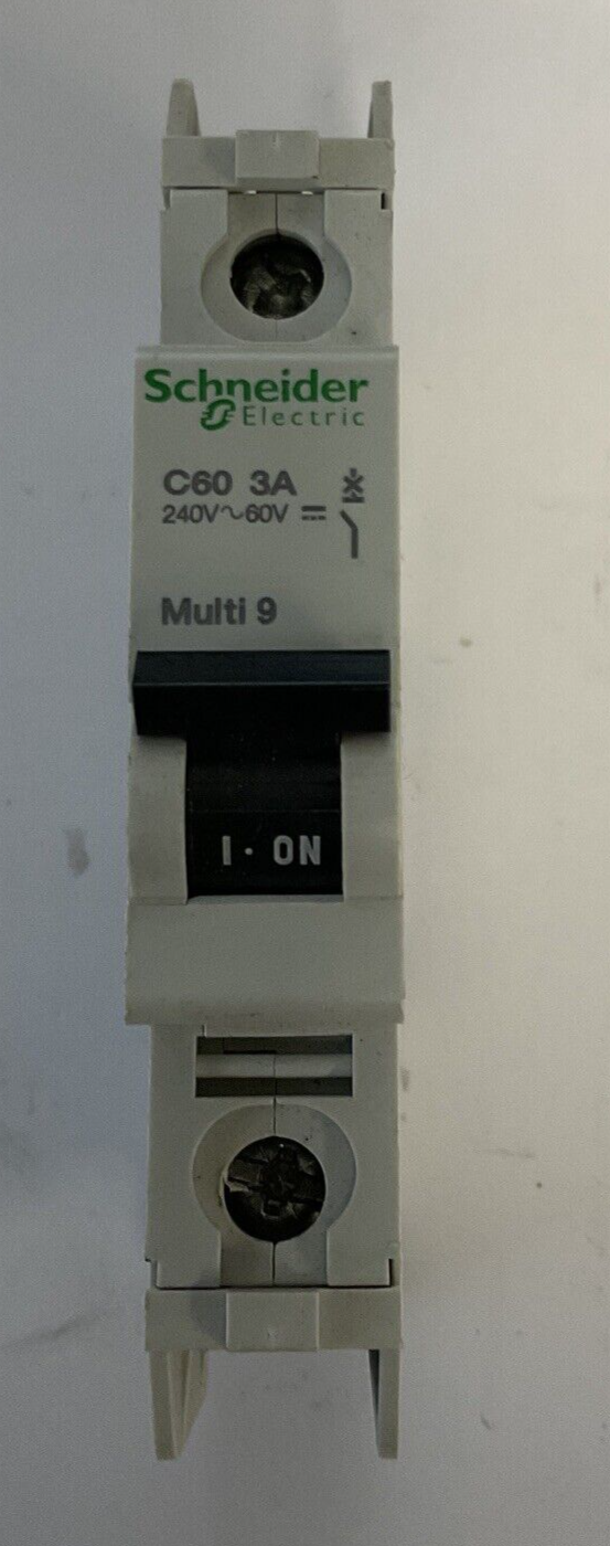 SCHNEIDER ELECTRIC C60 3A MULTI 9 CIRCUIT BREAKER 240VAC/60VDC***LOTOF3***