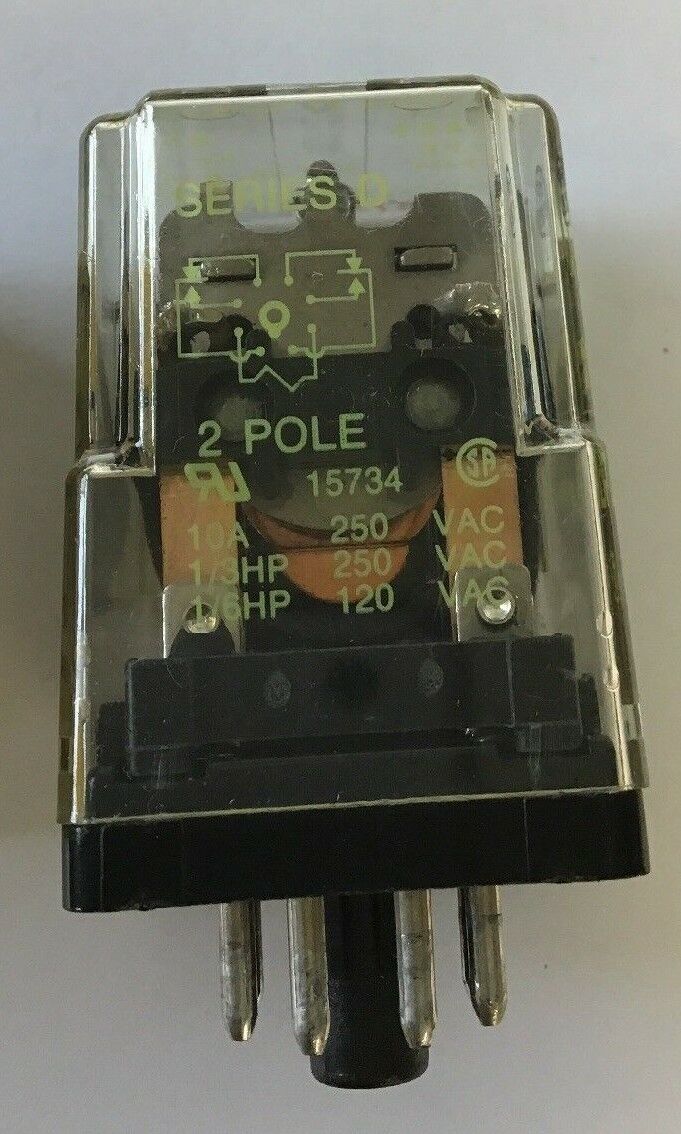 SQUARE D 8501 KP-12 GENERAL PURPOSE RELAY CONTACTS DPDT 10A COIL 12V 50/60HZ