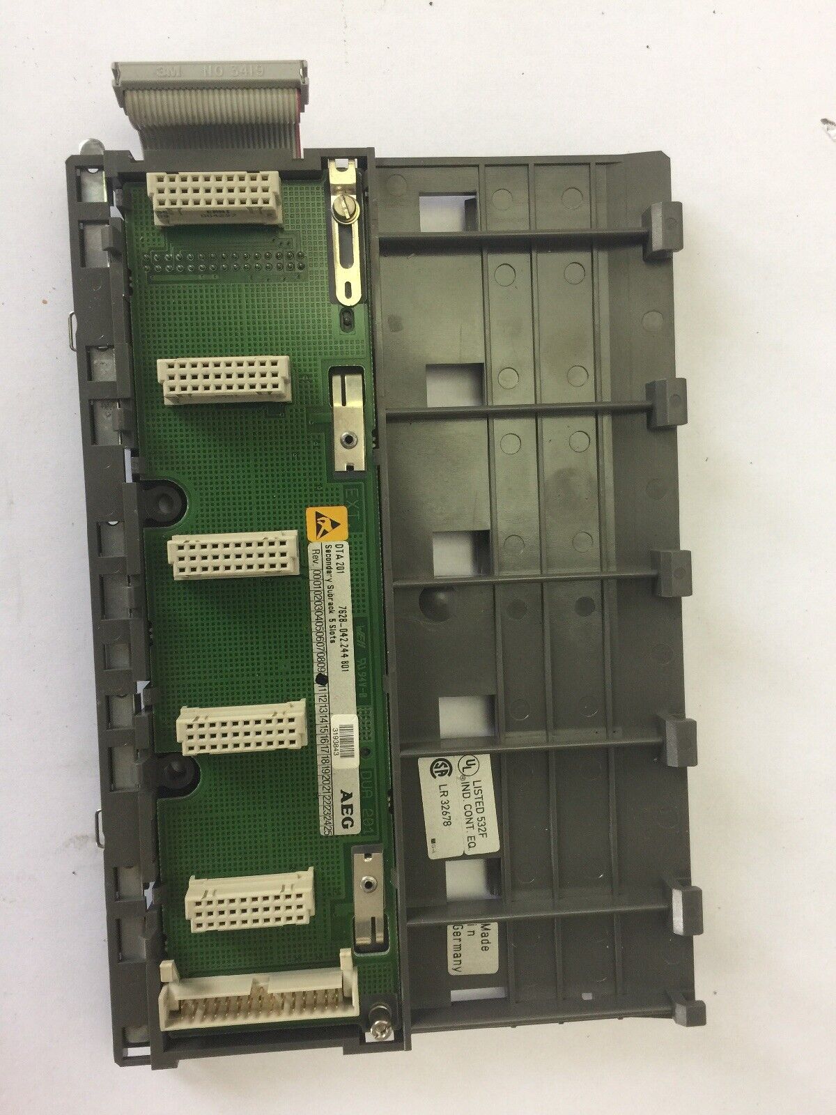 AEG MODICON DTA201 7628-042.244801SECONDARY SUBRACK 5 SLOTS REV 10