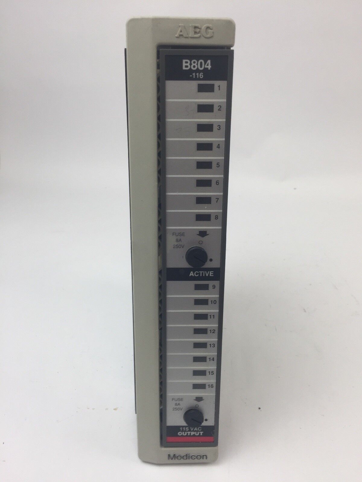 AEG MODION SCHNEIDER AS-B804-116 OUTPUT MODULE 115VAC