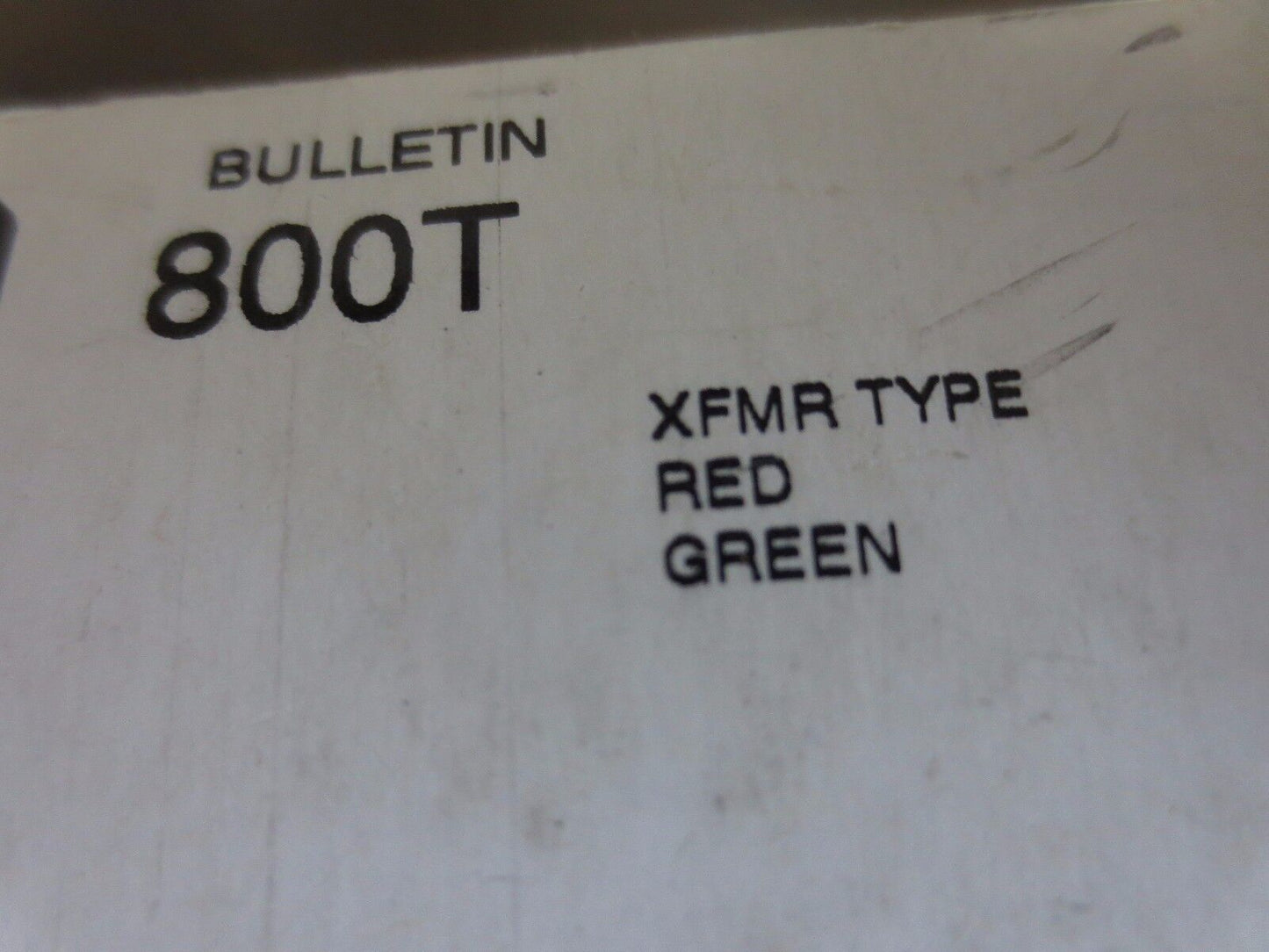 ALLEN-BRADLEY 800T-N52XRXG - XFMR 30mm CLUSTER PILOT LIGHT CAP - NEW SURPLUS
