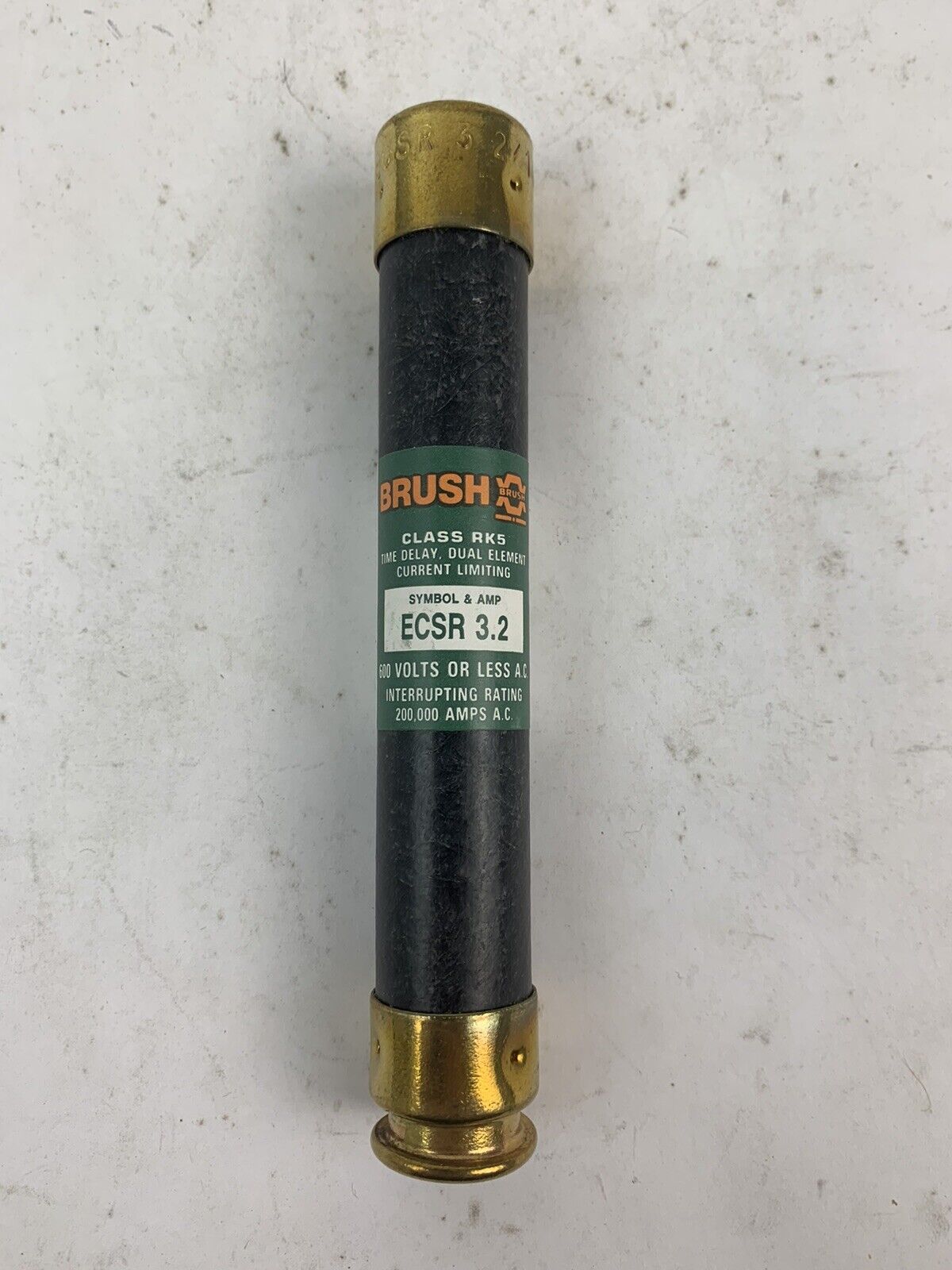 Brush Time-Delay Dual-Element ECSR3.2 3.2A 600V Fuse "Lot of 10"