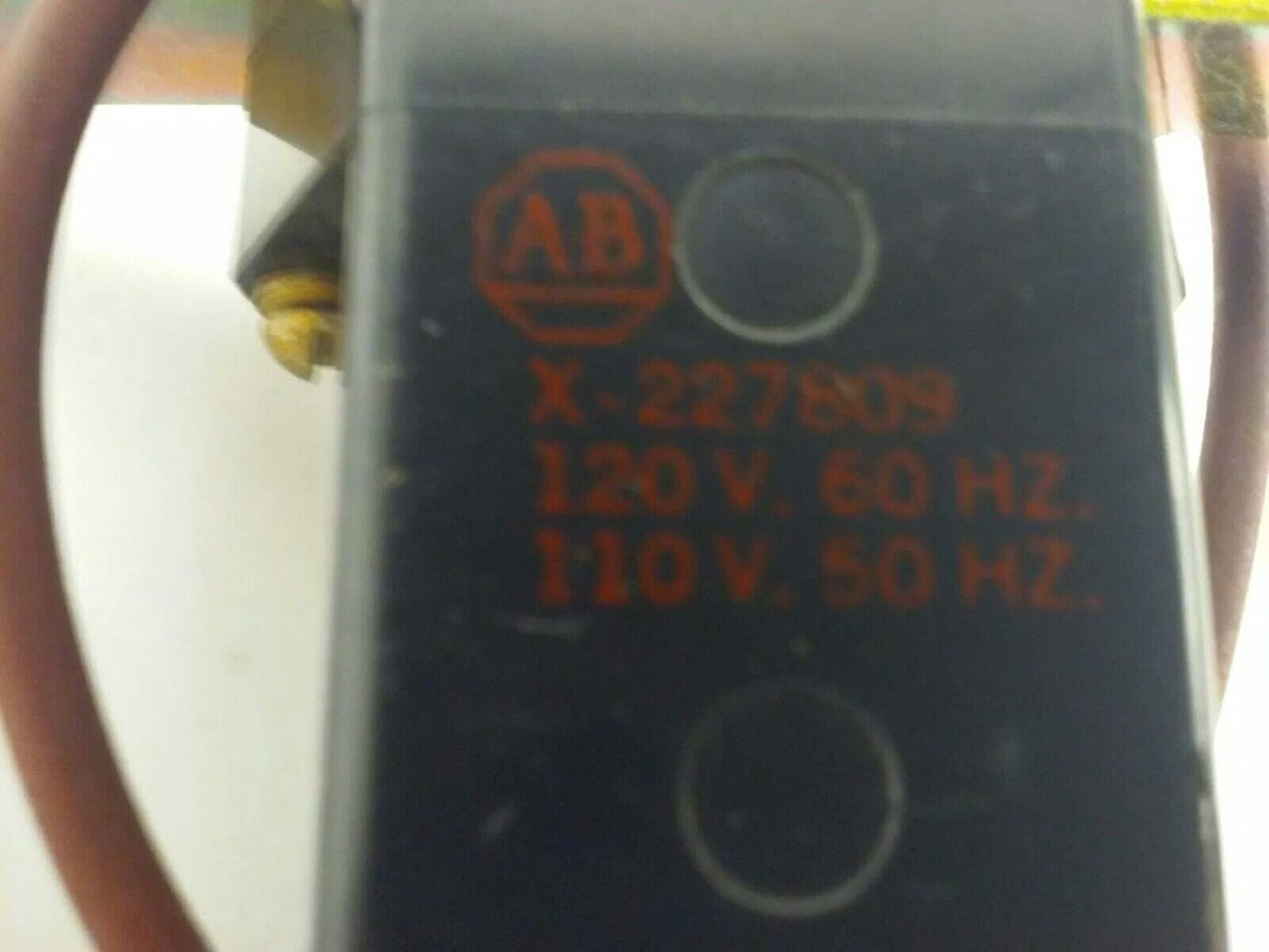 ALLEN BRADLEY 599-PL00D SER. A, PILOT LIGHT, 120VAC, NEMA SIZE 00, W/ X-227809