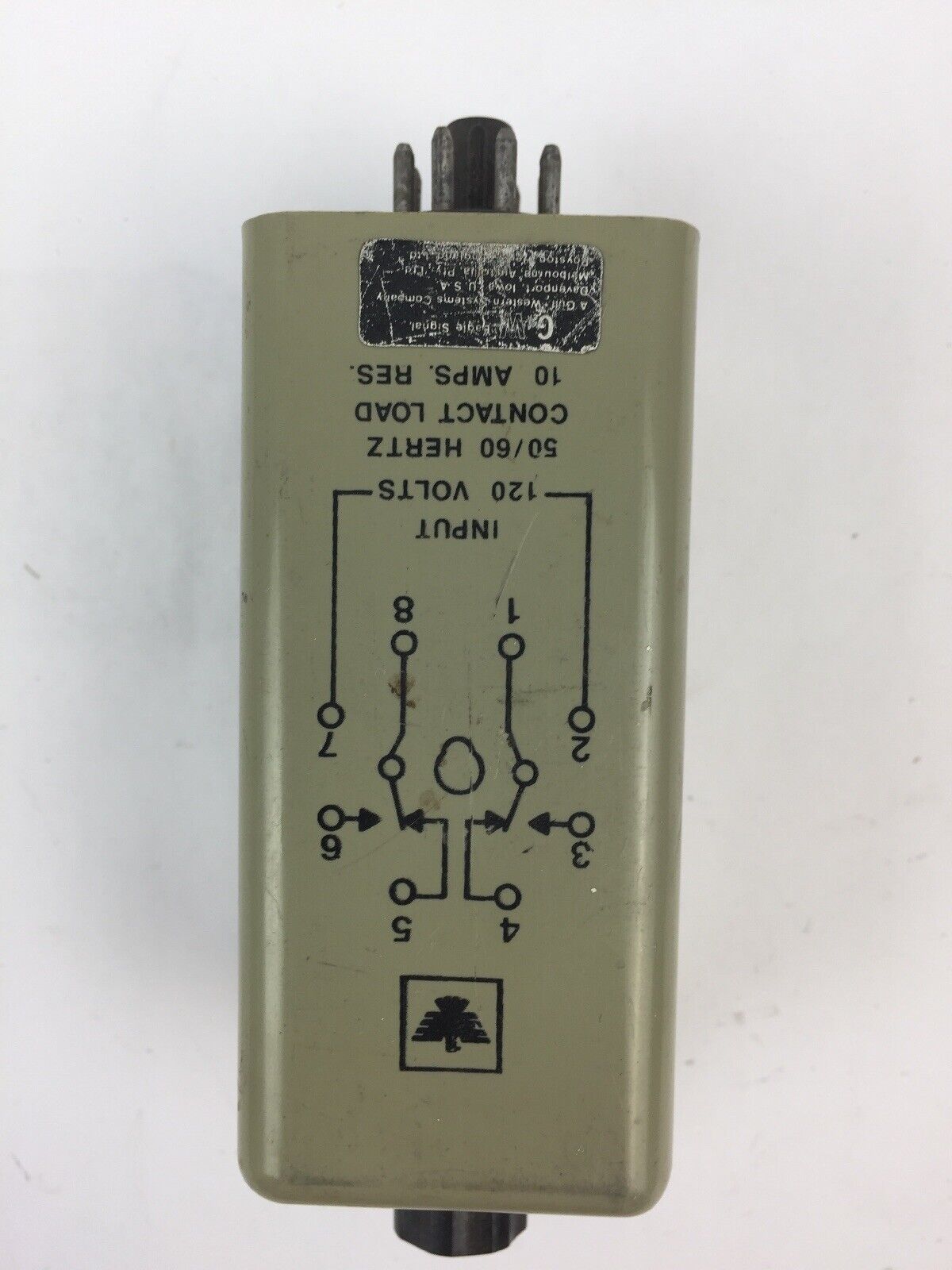 GW EAGLE SIGNAL CG421A6 TIME DELAY RELAY 120V 60HZ 120 SECONDS