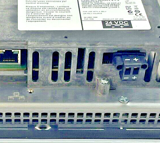 ALLEN BRADLEY 2711P-RDT12C SER.D TOUCH PANEL 2711P-RP8D LOGIC MODULE SER.A