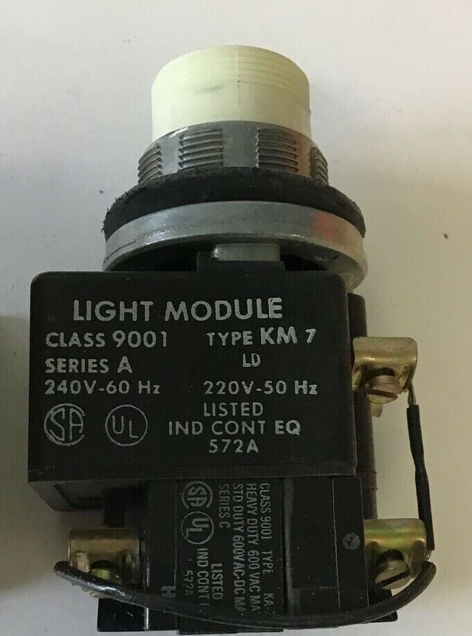 SQUARE D 9001 TP-23 PUST TO TEST PILOT LIGHT 220-240V SER.B TRANSFORMER TYPE