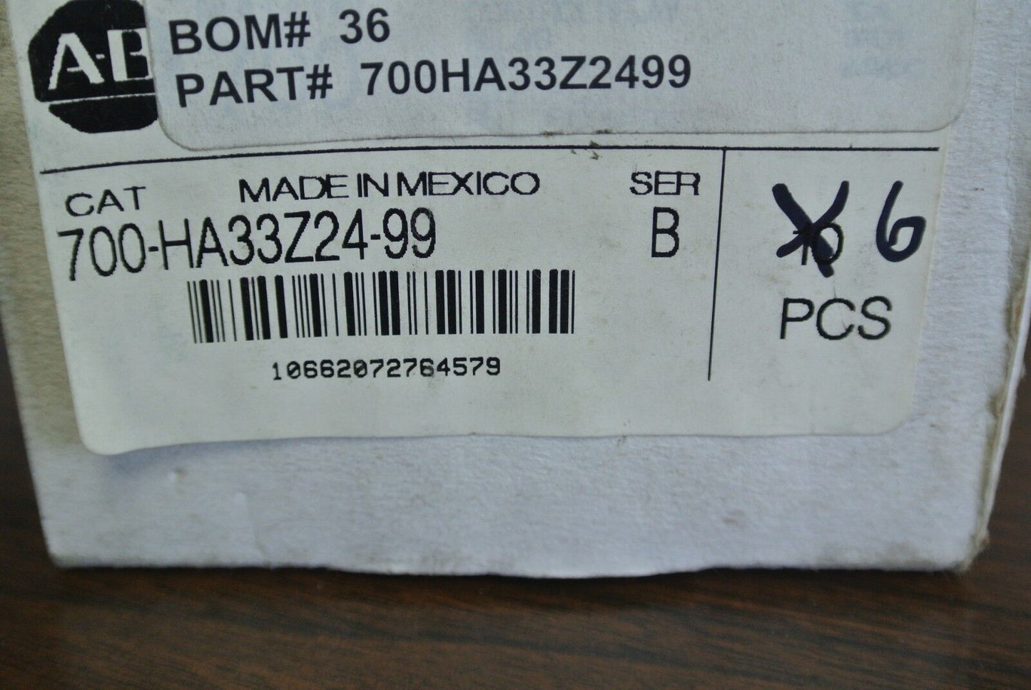 ALLEN-BRADLEY 700-HA33Z24-99 Ser. B - GENERAL PURPOSE RELAY - 24V - NEW SURPLUS