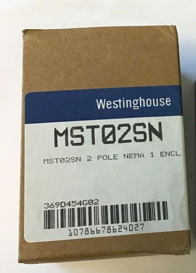 WESTINGHOUSE MST02SN 2POLE NEMA1 ENCL. SWITCH