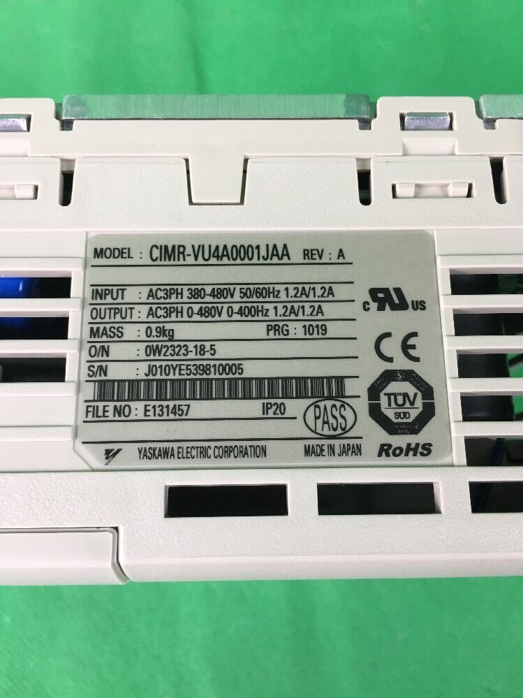 YASKAWA V1000 DRIVE CIMR-VU4A0001JAA 400V 1.2A AC 3PH 480V
