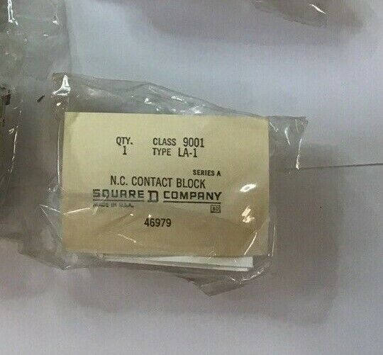 SQUARE D 9001 LA-1 N.C. CONTACT BLOCK SERIES A BOX OF 5
