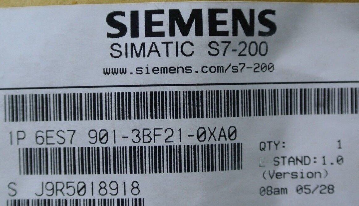 SIEMENS 6ES7 901-3BF21-0XA0 PC-PPI CABLE, ISOLATED S7-200 in FACTORY-SEALED BAG