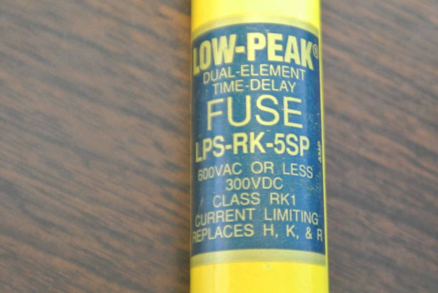 LOT of 3 / BUSS LPS-RK-5SP LOW-PEAK TIME-DELAY DUAL-ELEMENT FUSE / 5A / 600V