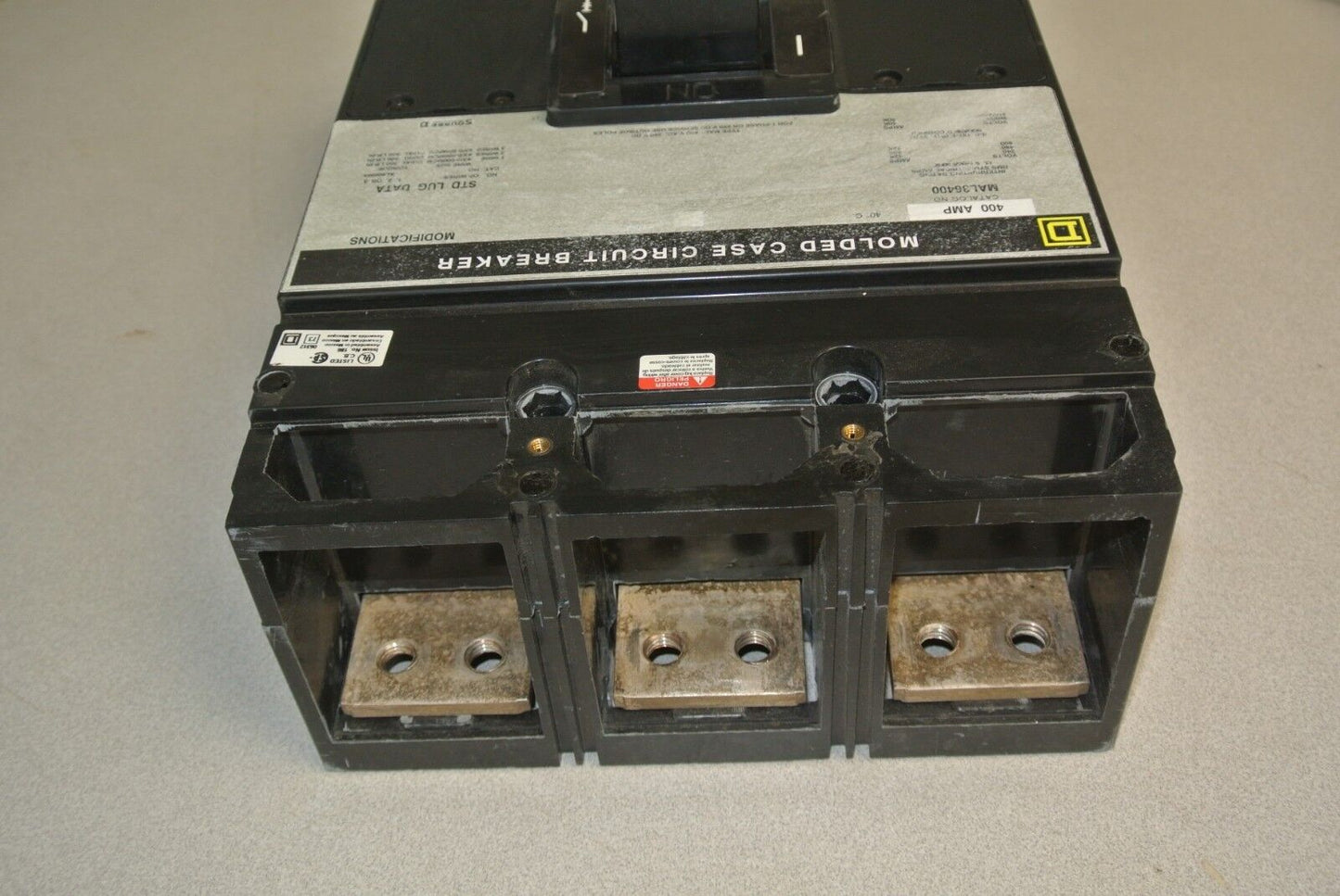SQUARE D MAL34600 MOLDED CASE CIRCUIT BREAKER / 400A / 600V / 3-POLE NEW SURPLUS
