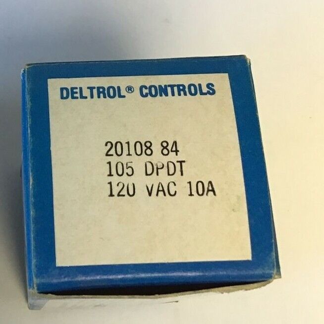 DELTROL CONTROLS 20108-84 RELAYS 105 DPDT 10A 120/240VAC