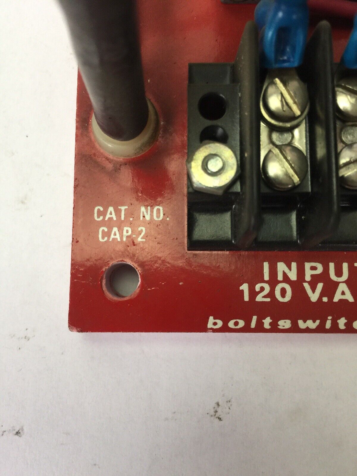 BOLTSWITCH CAP-2 CAPACITOR UNIT INPUT 120VAC