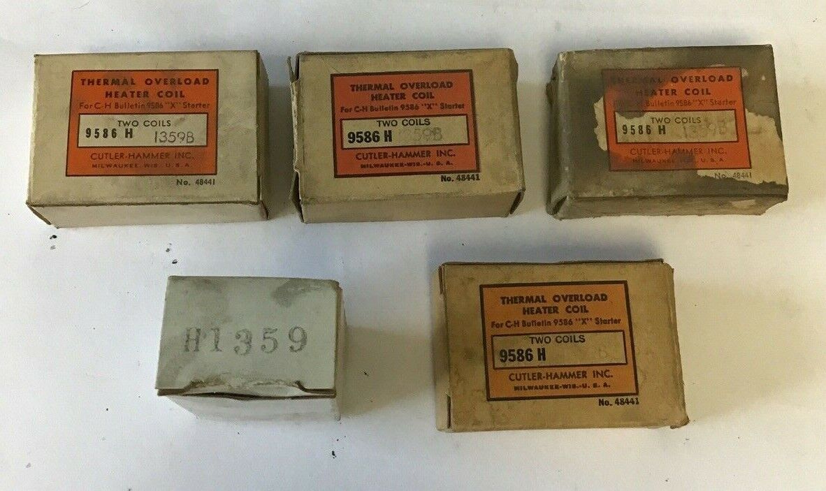 CUTLER HAMMER 9586H1359B THERMAL OVERLOAD HEATER COIL ***LOTOF8***