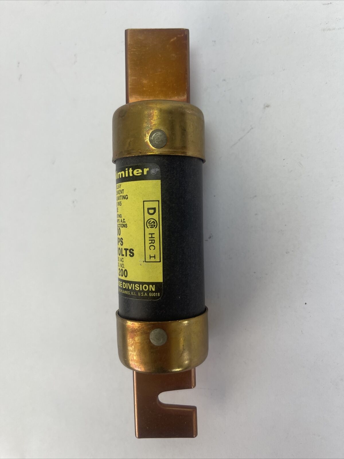 ECONOMY LENR 200 ECON-LIMITER CURRENT-LIMITING CLASS RK5 FUSE 200A 250VAC