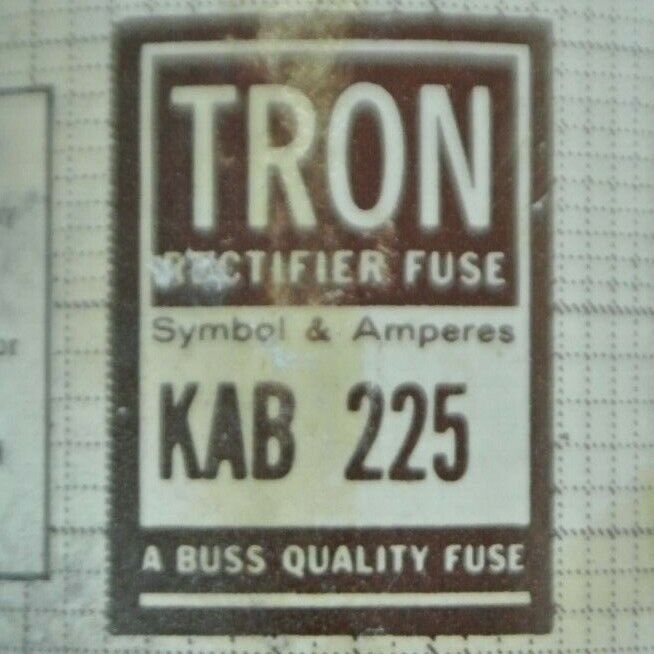 BUSSMANN / TRON KAB225 SEMICONDUCTOR FUSE / 225A / 250V / NEW SURPLUS