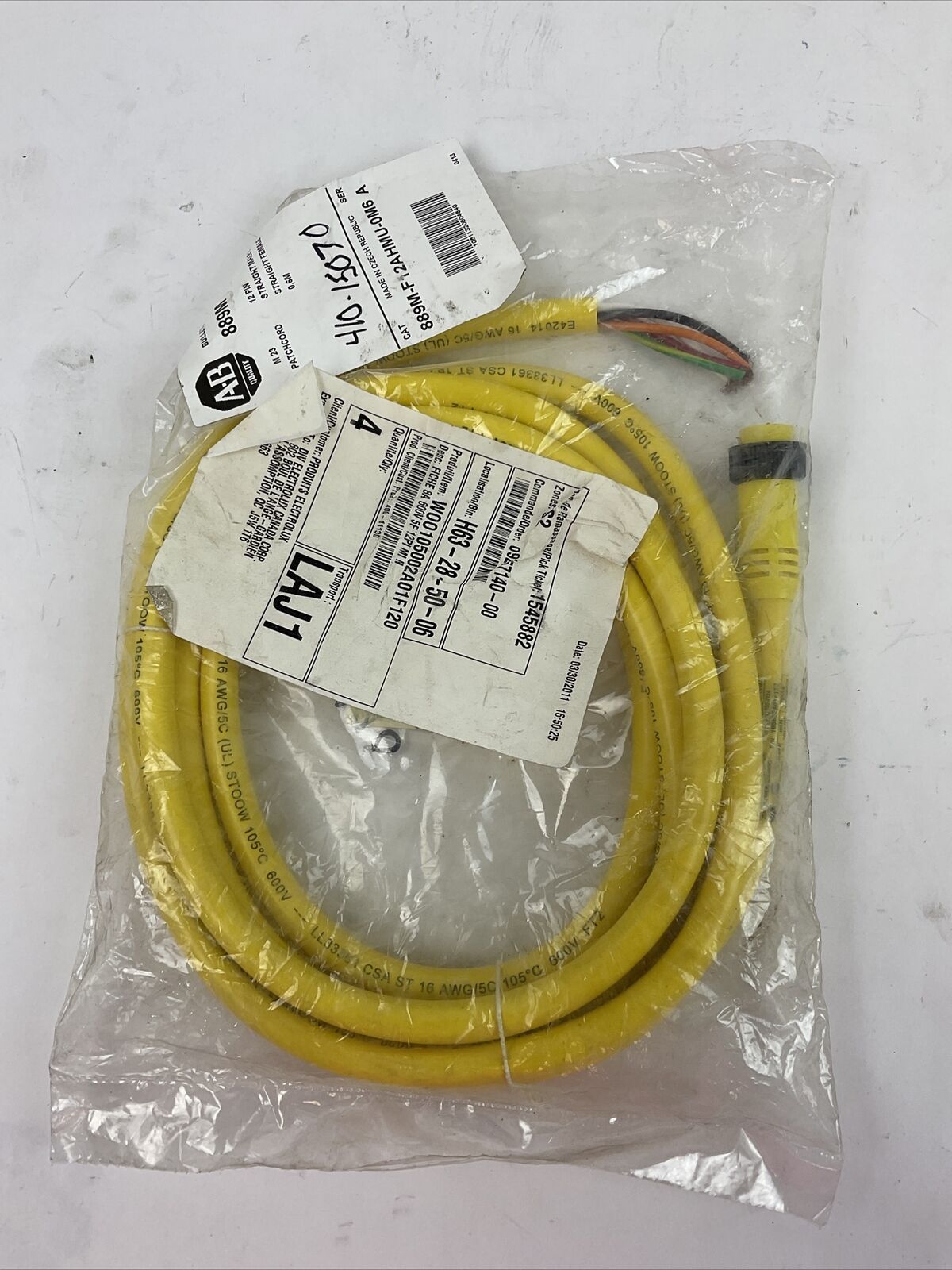 ALLEN BRADLEY 889M-F12AHMU-0M6 M23 PATCORD 12PIN