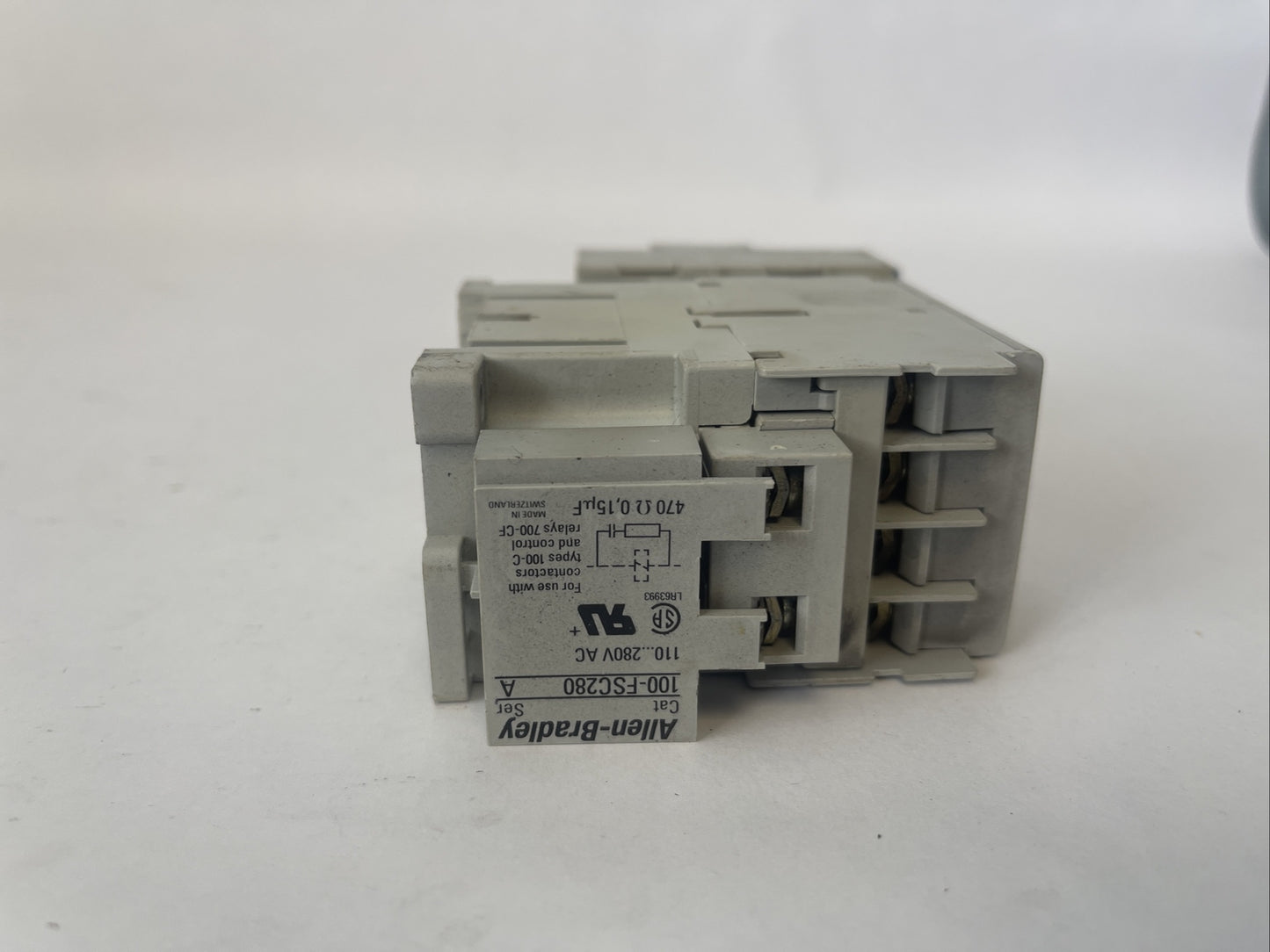 ALLEN BRADLEY STARTER (100-C16*10 CONTACTOR SER B 600VAC 30A 15HP 193-EA4FB)