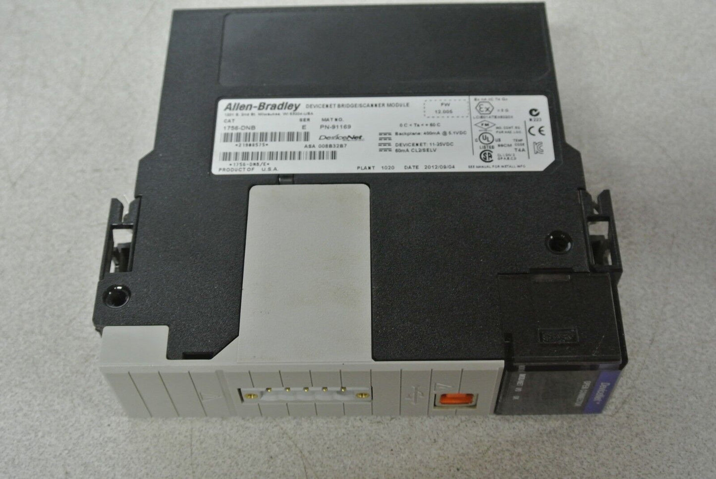 ALLEN-BRADLEY 1756-DNB DEVICENET BRIDGE / SCANNER MODULE - SERIES E