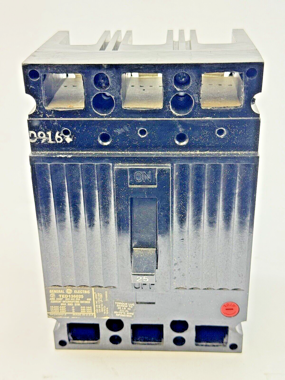 GE GENERAL ELECTRIC - TED136025WL - CIRCUIT BREAKER - 25A, 600 VAC, 3 POLE - NEW