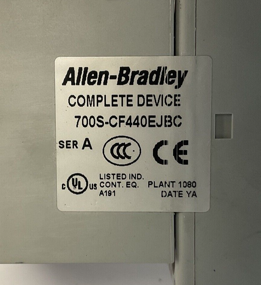 ALLEN BRADLEY 700S-CF440EJBC CONTROL RELAY SER.A