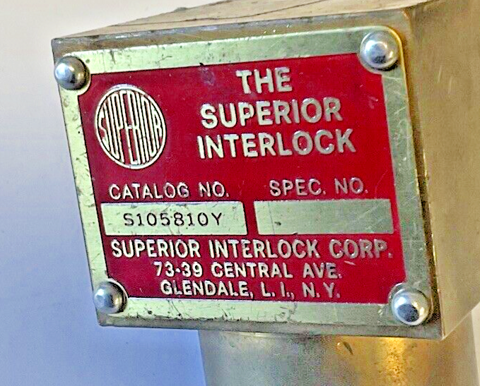 SUPERIOR INTERLOCK S105810Y INTERLOCK W/O KEY
