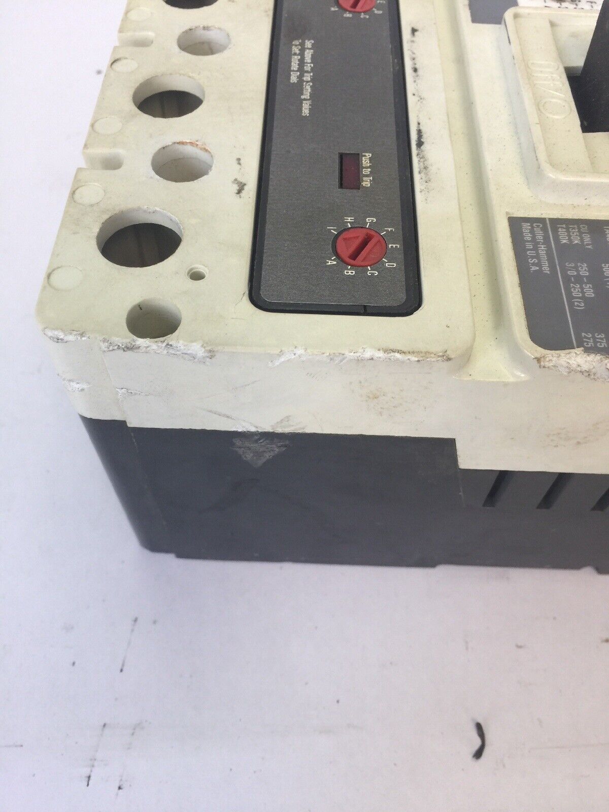 CUTLER HAMMER HM2P400X5WS10 MOTOR CIRCUIT PROTECTOR 400A 600 VAC 250 VDC 2 POLE