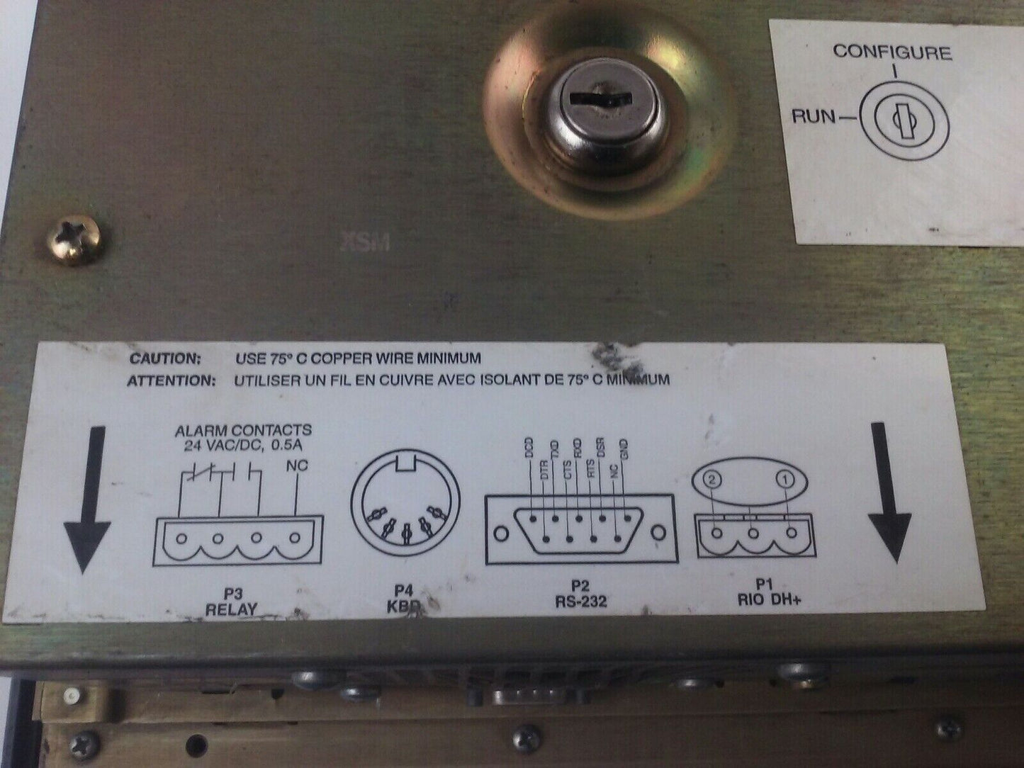 ALLEN BRADLEY 2711E-T10C6 SER. C REV. A PANELVIEW 1000E TERMINAL FRN 5.13