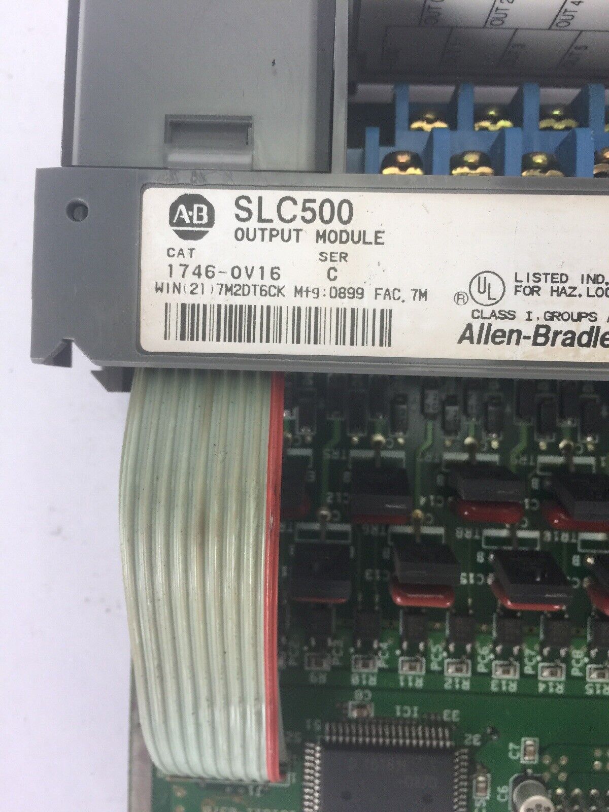 ALLEN BRADLEY 1746-OV16 INPUT MODULE SER C 10-50VDC