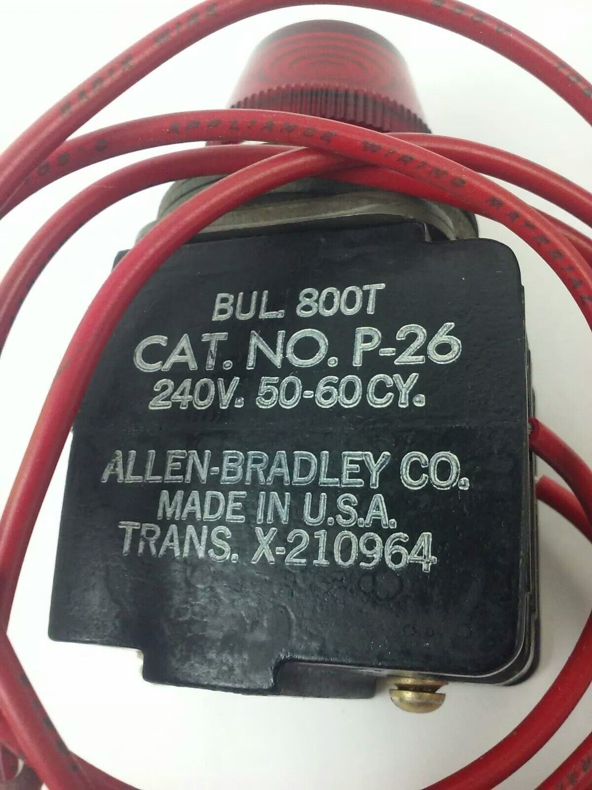 ALLEN BRADLEY 1481-N52A240 SER.A, PILOT LIGHT KIT,220/240V 50/60HZ, W/ X-210964