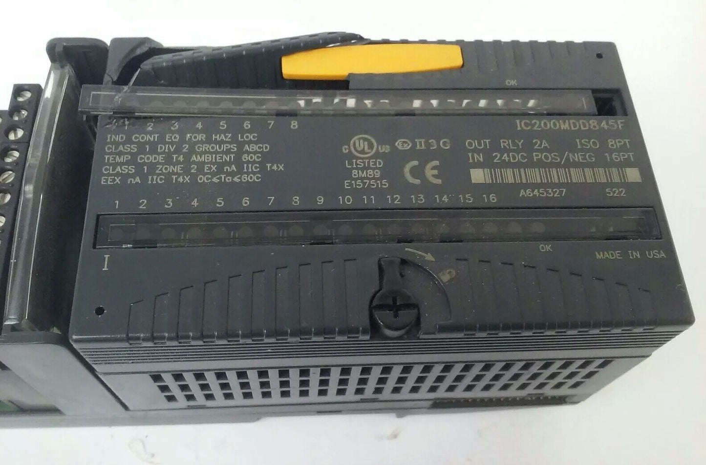 GE FANUC IC200MDD845F POWER MODULE 24VDC, 16PT INPUT / 2A, 8PT OUTPUT