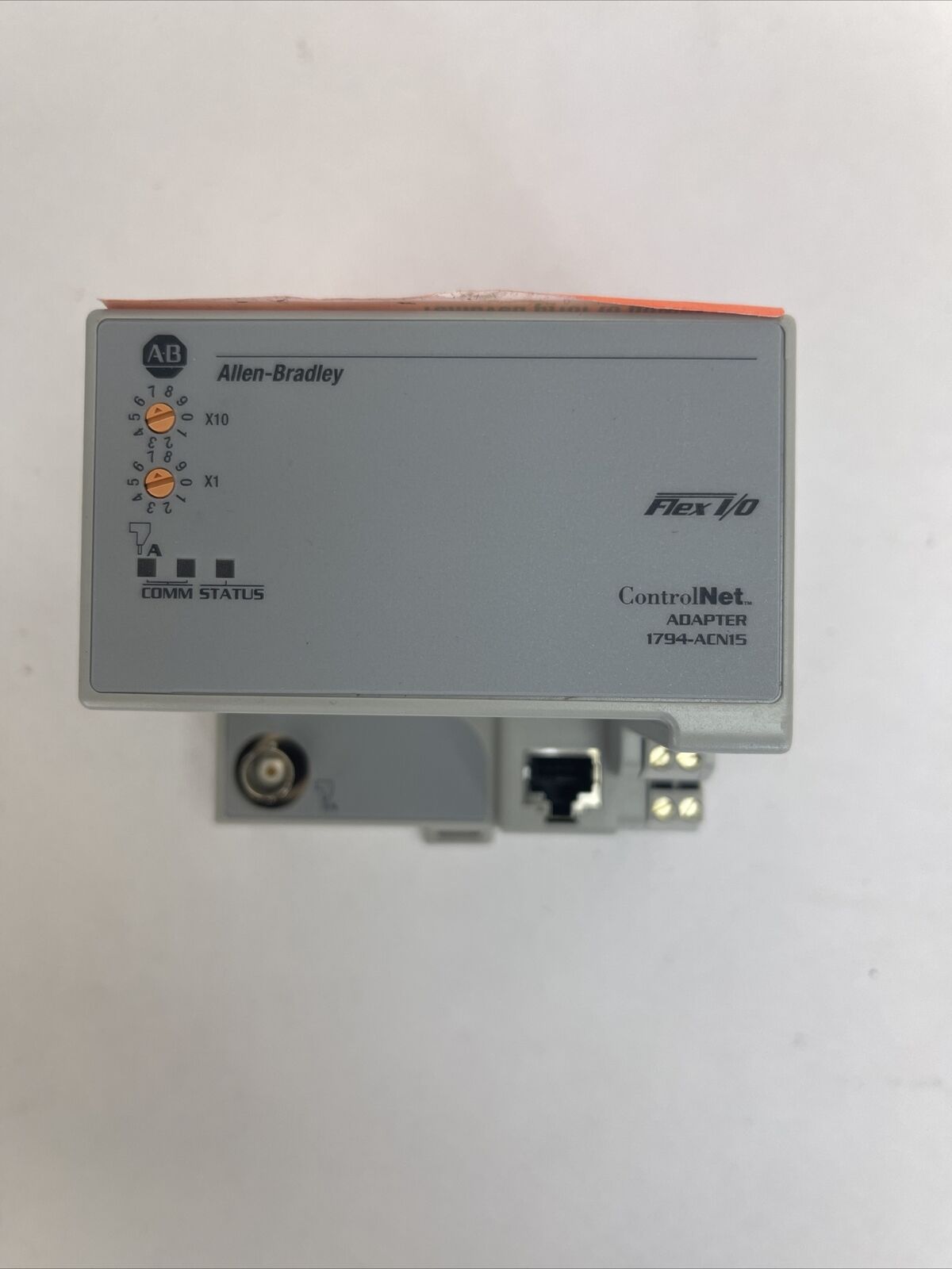 ALLEN BRADLEY 1794-ACN15 SER D FW 10.3 FLEX CONTROLNET ADAPTOR OUTPUT 5VDC