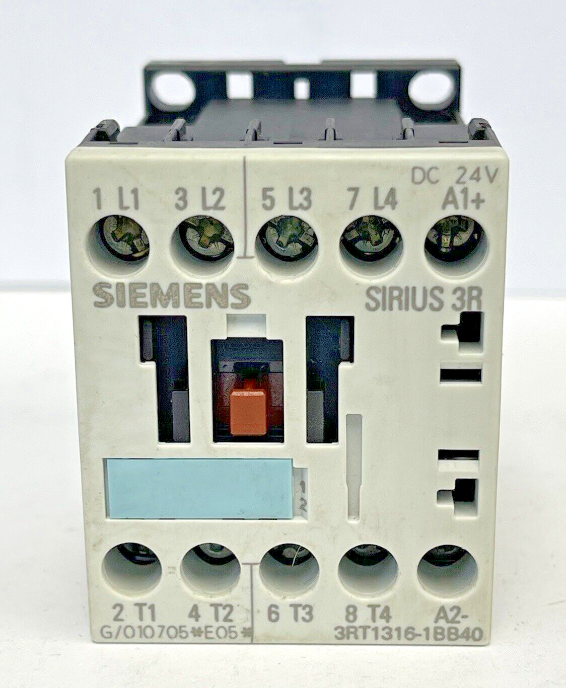SIEMENS - 3RT1316-1BB40 - AUXILIARY CONTACT -AC-1, 12 kW/400VAC-1, 18A,24VDC,4P