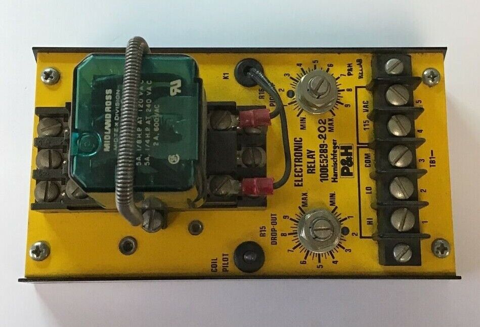 HARNISCHFEGER P&H 100E5289-202 ELECTRONIC RELAY