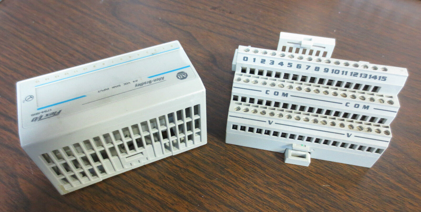 ALLEN-BRADLEY 1794-IB16 Ser. A FLEX I/O / 24VDC SINK INPUT / w/ 1794-TB3